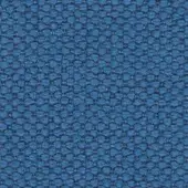 Merit Blu Cobalto fabric texture, cobalt blue woven with circular pattern, dense grid structure, matte finish by miniforms Maharam.